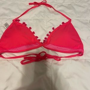 L. Bright pinkish orange bikini Top